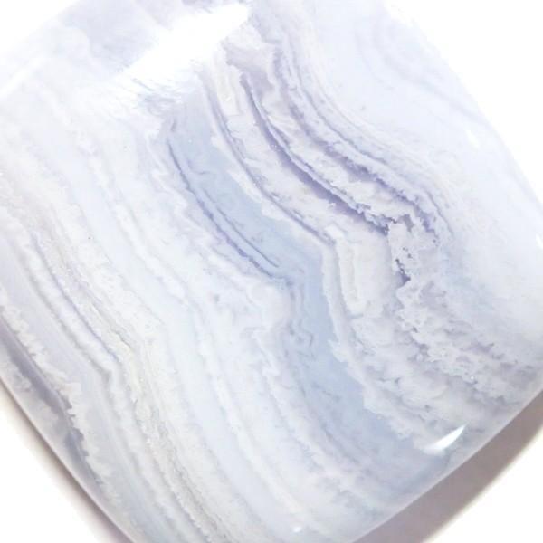 30814-『天然石ルース』　ブルーレースアゲート（ホール無）　約３１ｘ２８mm（１６．４ｇ）　１個 |  | 03