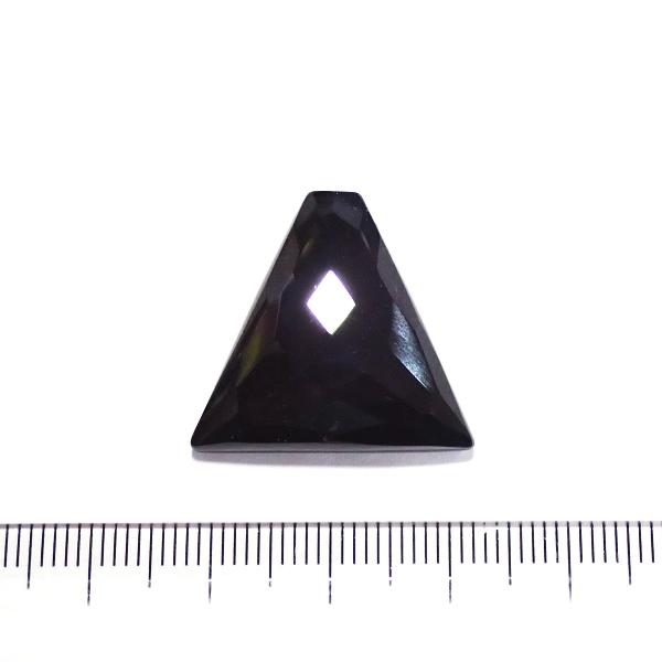 30822-『天然石ルース』　オニキス（ホール無）※カット有※　約２３ｘ２４mm（４．０ｇ）１個 | 