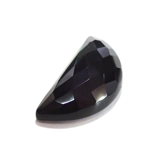 30823-『天然石ルース』　オニキス（ホール無）※カット有※　約３３ｘ１６mm（６．４ｇ）１個 |  | 02