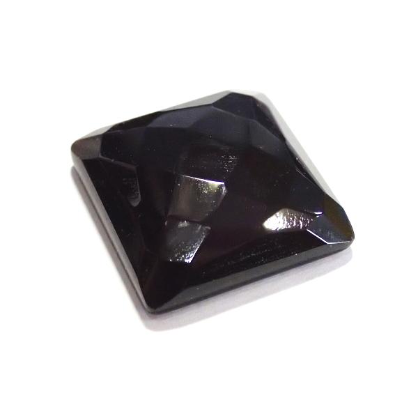 30825-『天然石ルース』　オニキス（ホール無）※カット有※　約２２ｘ２２mm（６．６ｇ）１個 |  | 01