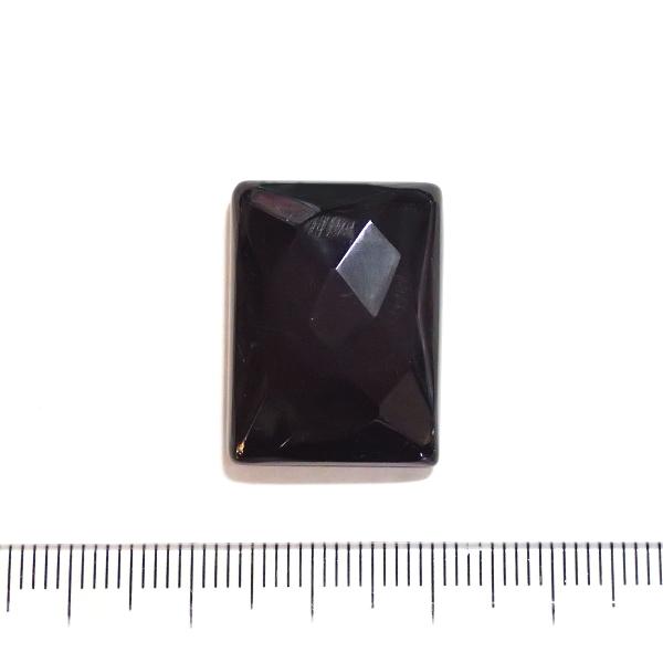 30827-『天然石ルース』　オニキス（ホール無）※カット有※　約２４ｘ１８mm（５．９ｇ）１個 | 