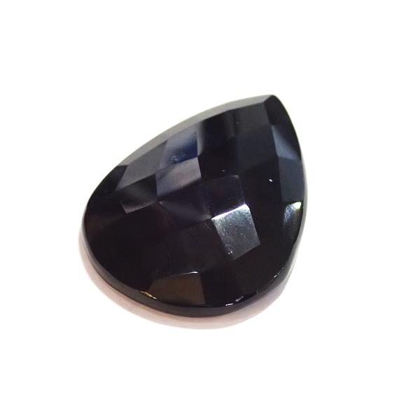 30830-『天然石ルース』　オニキス（ホール無）※カット有※　約３５ｘ２５mm（７．３ｇ）１個 |  | 02