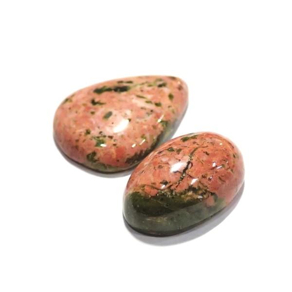 30841-『天然石ルース』　ウナカイト（ホール無）　約１９x１２／２２x１６mm（５．０ｇ）２個/１セット |  | 02