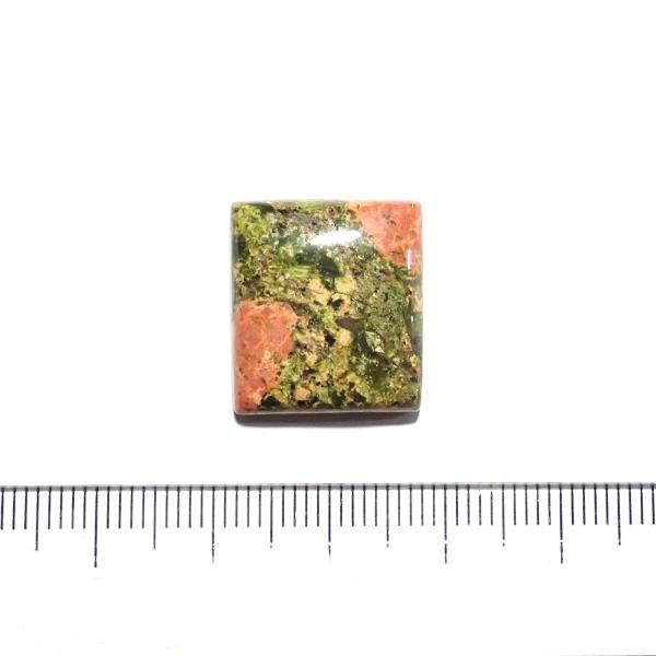 30844-『天然石ルース』　ウナカイト（ホール無）　約１９ｘ１７mm（３．８ｇ）１個 | 