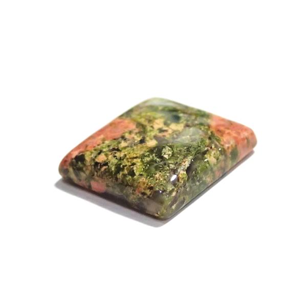 30844-『天然石ルース』　ウナカイト（ホール無）　約１９ｘ１７mm（３．８ｇ）１個 |  | 02