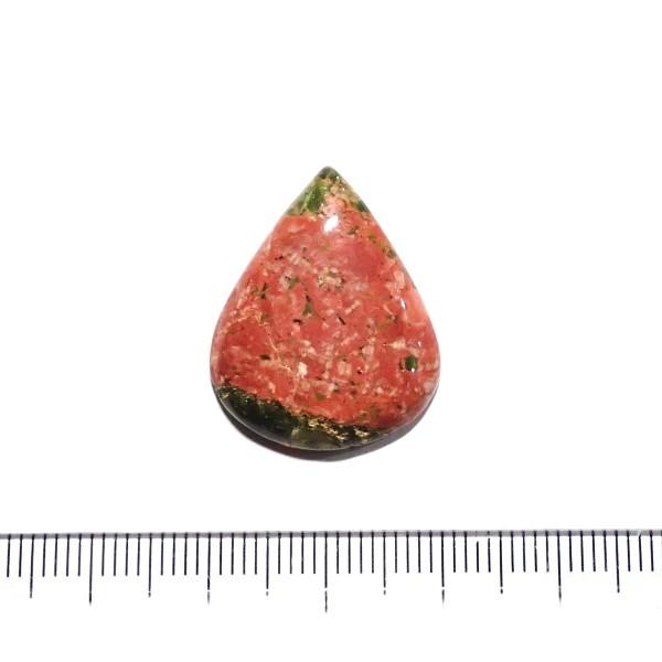 30845-『天然石ルース』　ウナカイト（ホール無）　約２５ｘ２０mm（３．２ｇ）１個 | 