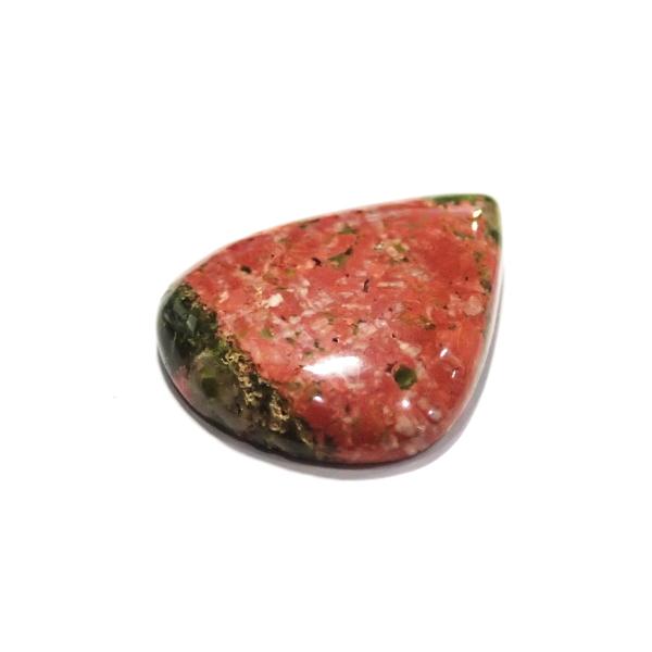 30845-『天然石ルース』　ウナカイト（ホール無）　約２５ｘ２０mm（３．２ｇ）１個 |  | 02