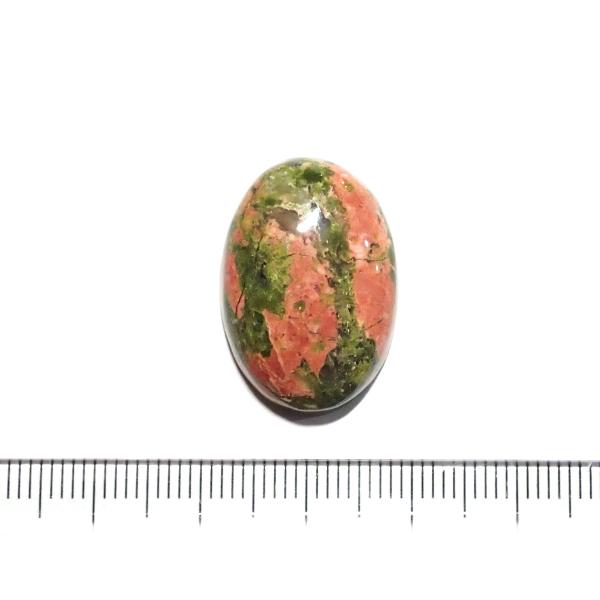 30846-『天然石ルース』　ウナカイト（ホール無）　約２４ｘ１７mm（４．８ｇ）１個 | 