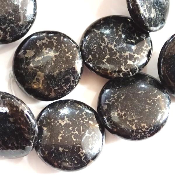 3266-《天然石　1連売り》　ナイトスターライト　２０mm　１本約３８cm |  | 01