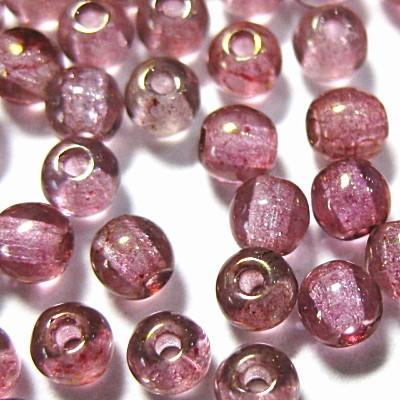 3955-3RD/15495 【チェコ３丸】 ラスタートパーズピンク　３ミリ　100個/１パック | 
