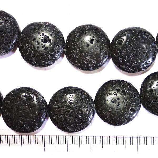 4002-《天然石５００円均一》　ラバストーン　２０mm平均　約３５cm/１本 |  | 01