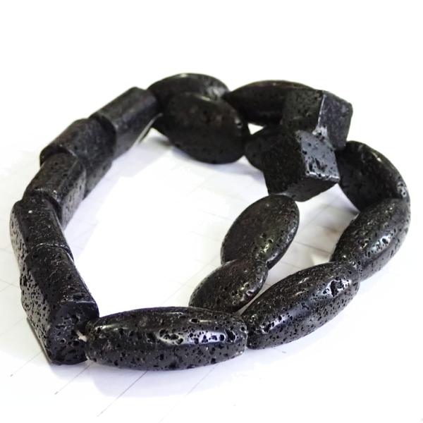 4006-《天然石５００円均一》　ラバストーン　約３９cm/１本 | 