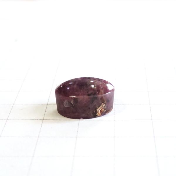 4026-『天然石ルース』　ルビー（ホール無）　約１６ｘ１３mm（５．４ｇ）　１個 |  | 02
