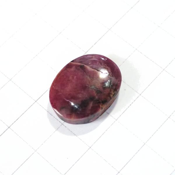 4027-『天然石ルース』　ルビー（ホール無）　約２０ｘ１６mm（５．７ｇ）　１個 |  | 01