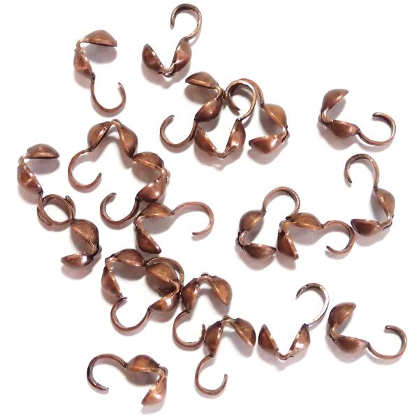 4028-【基本パーツ】　だるまチップ（肉厚タイプ）　銅古美　４mm　２０個/１セット | 