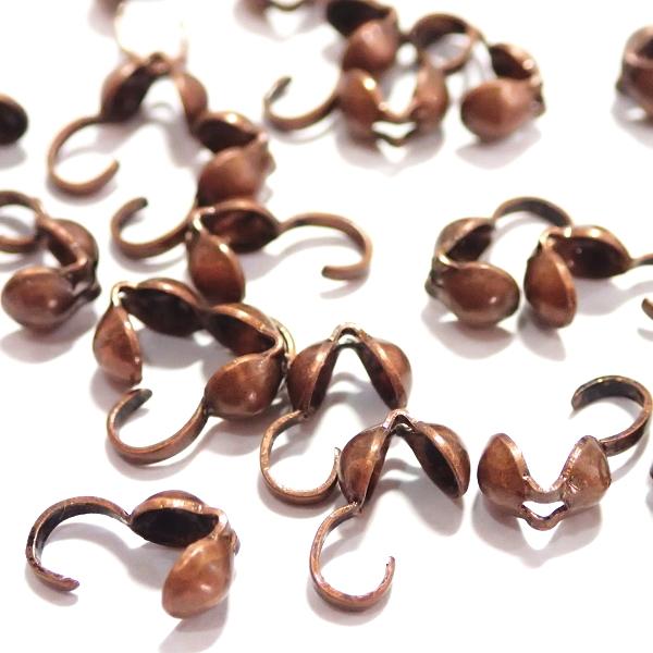 4028-【基本パーツ】　だるまチップ（肉厚タイプ）　銅古美　４mm　２０個/１セット |  | 01