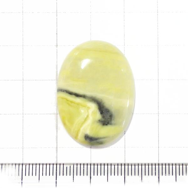 4038-『天然石ルース』　サーペンティン（ホール無）　約３１ｘ２３mm（７．３ｇ）　１個 | 