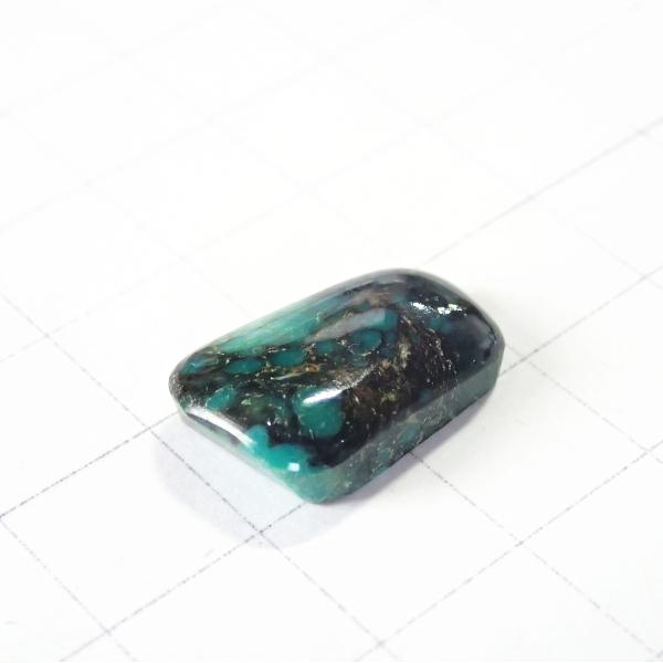 4049-『天然石ルース』　ターコイズ（ホール無）　約１９ｘ１２mm（２．５ｇ）　１個 |  | 01