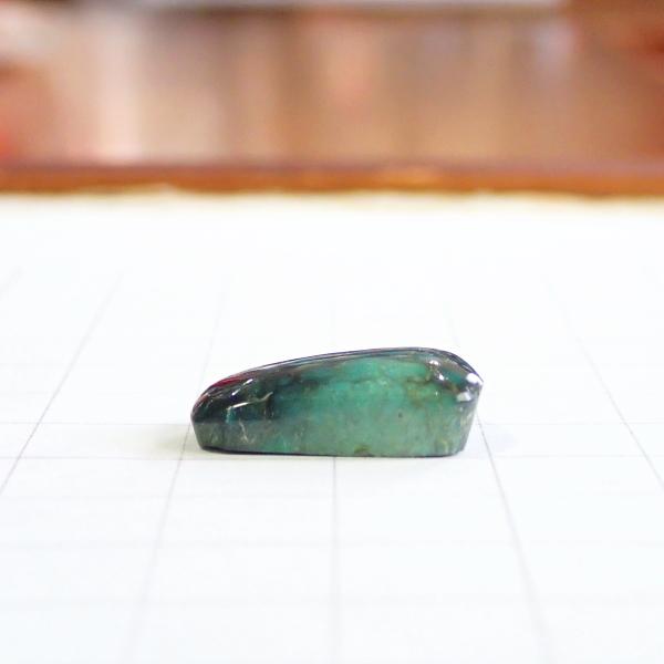 4049-『天然石ルース』　ターコイズ（ホール無）　約１９ｘ１２mm（２．５ｇ）　１個 |  | 02