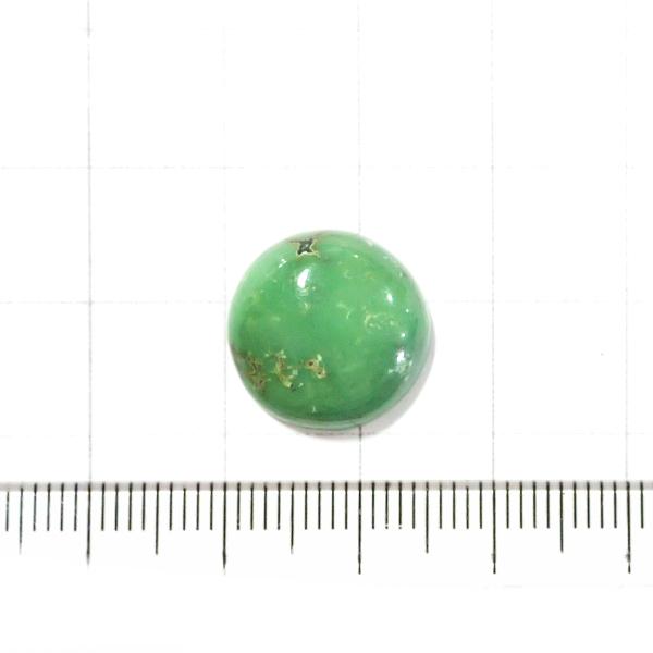 4056-『天然石ルース』　ターコイズ（ホール無）　約１５mm（１．７ｇ）　１個 | 