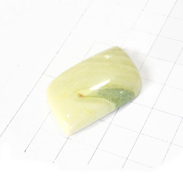 4080-『天然石ルース』　サーペンティン（ホール無）　約３８ｘ２２mm（１０．２ｇ）　１個 |  | 01