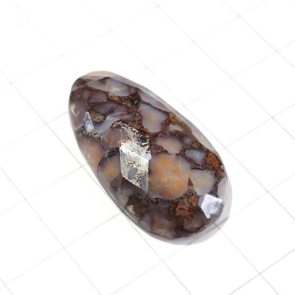 4082-『天然石ルース』　アゲート※カット有※（ホール無）　約３４ｘ１８mm（５．１ｇ）　１個 |  | 01