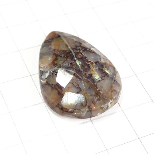 4086-『天然石ルース』　アゲート※カット有※（ホール無）　約３２ｘ２３mm（６．４ｇ）　１個 |  | 02