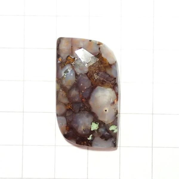 4087-『天然石ルース』　アゲート※カット有※（ホール無）　約３４ｘ１９mm（７．２ｇ）　１個 | 