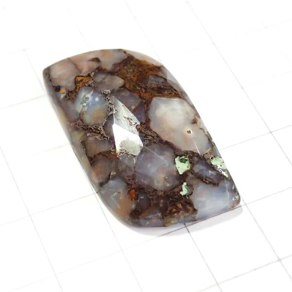 4087-『天然石ルース』　アゲート※カット有※（ホール無）　約３４ｘ１９mm（７．２ｇ）　１個 |  | 02