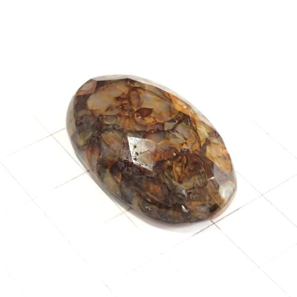 4091-『天然石ルース』　アゲート※カット有※（ホール無）　約３４ｘ２１mm（８．３ｇ）　１個 |  | 02