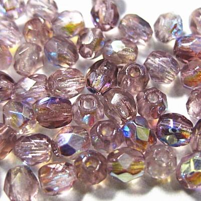 0411-3FC/2002AB　ライトアメジストオーロラ　３ミリ　５０個/１パック | 