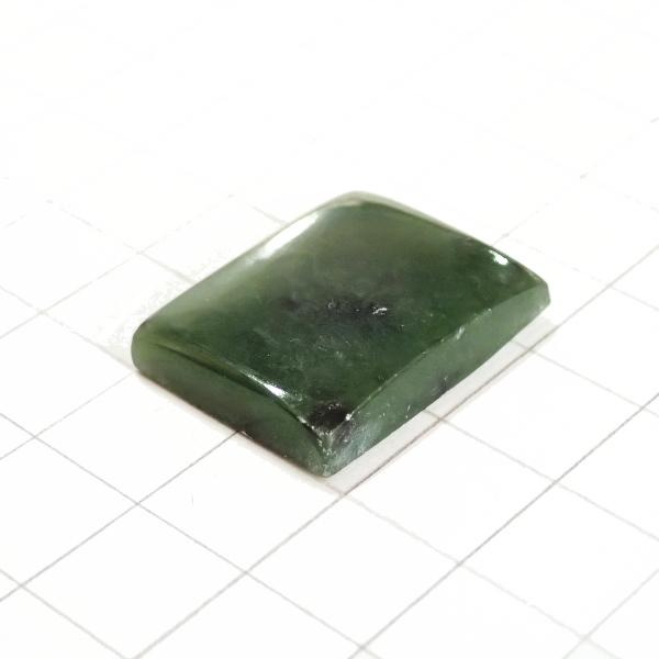 4167-『天然石ルース』　ネフライト（ホール無）　約２４ｘ１９mm（６．６ｇ）　１個 |  | 02