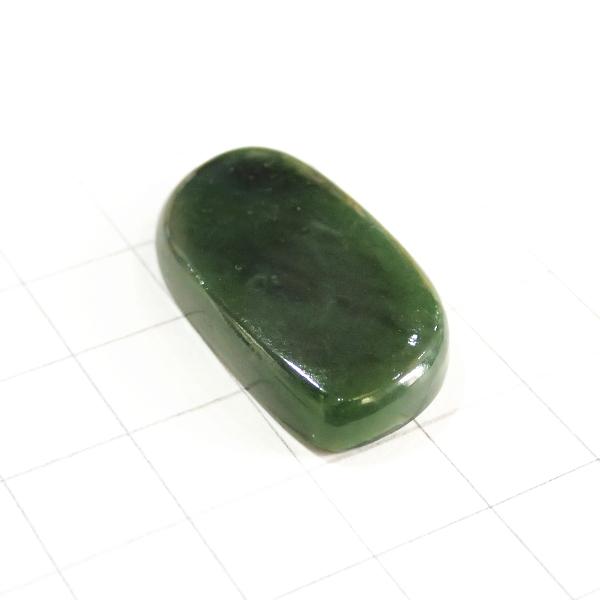 4171-『天然石ルース』　ネフライト（ホール無）　約３６ｘ１８mm（８．６ｇ）　１個 |  | 01