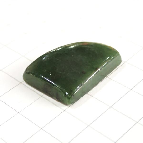 4172-『天然石ルース』　ネフライト（ホール無）　約２８ｘ２１mm（８．７ｇ）　１個 |  | 02
