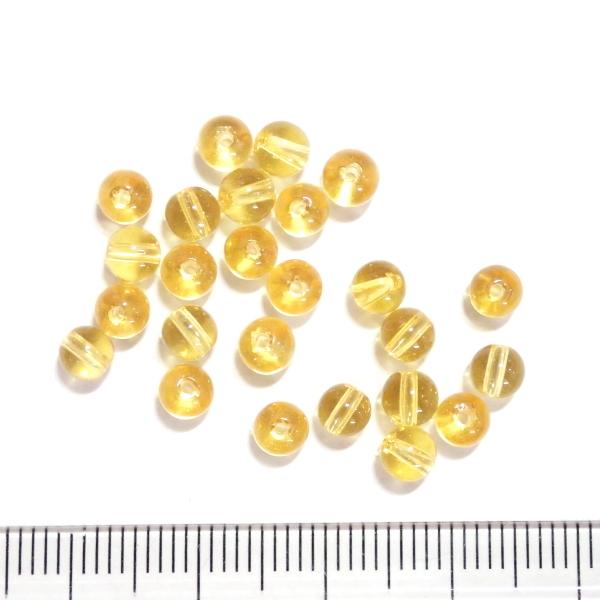 4208-天然石 4mm丸玉 シトリン 25粒 |  | 01