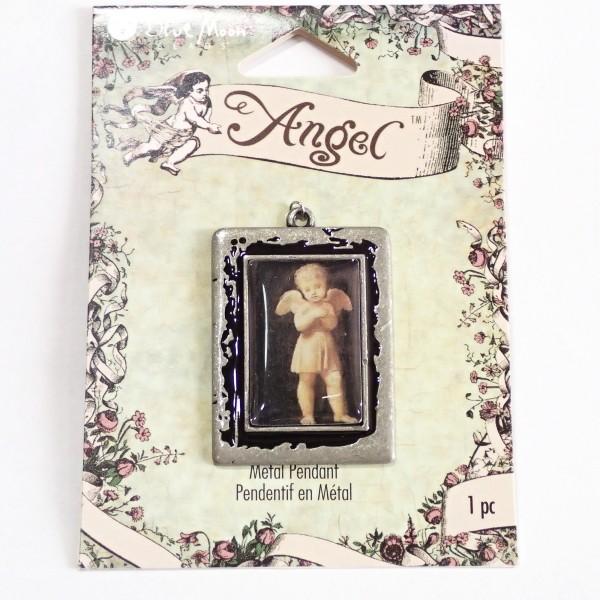 4705-《Blue Moon Beads》　エンジェル・ペンダント　４０x３０mm　１個 | 