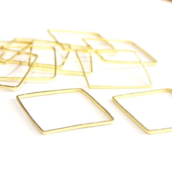 4709-《輪パーツ》　リングパーツ　ゴールド　２０x２０mm　１０個/１パック | 