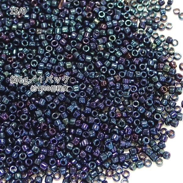 4797-《シードビーズ》　マツノ極小　ＶＭ玉虫　不透明　約６ｇ/１パック | 