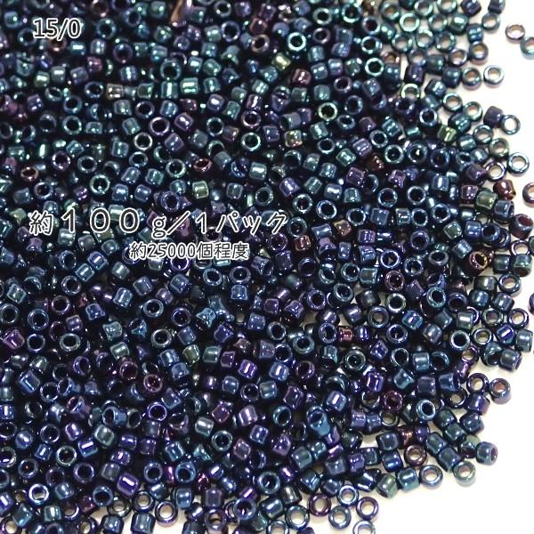 4798-《シードビーズ》　マツノ極小　ＶＭ玉虫　不透明　約１００ｇ/１パック | 