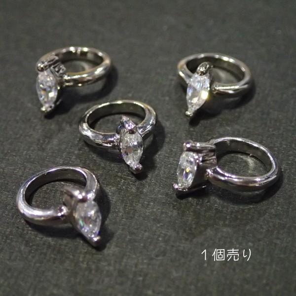 4844-ジルコニア　ドールリング（小）　クリア　マーキス　外径８．５mm　１個 | 