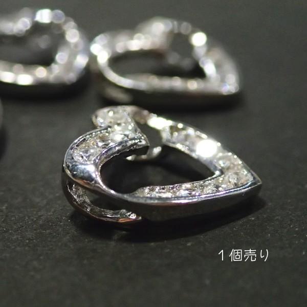 4857-ジルコニア　パーツ　ハート　クリア　１４x１５mm　１個 |  | 01