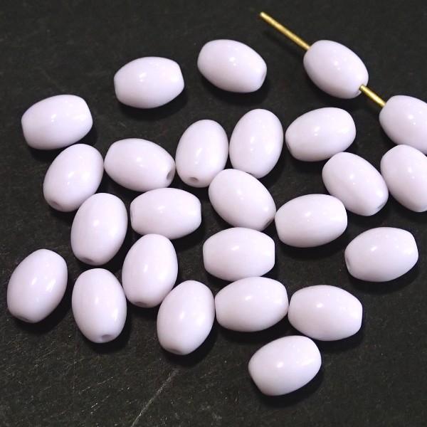 4869-LV　チェコオーバル　ラベンダー　８x６ｍｍ　２５個/１パック | 