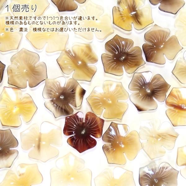 4907-［アフリカ水牛］　フラワー（３枚花びら）　４０mm平均　１個 |  | 02