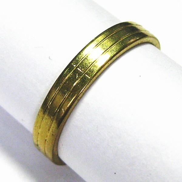 4939-『指輪パーツ』　Brassリング　金古美　８mm巾　５個/１セット |  | 01