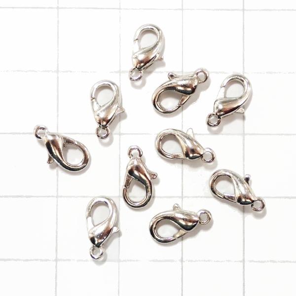 5051-【基本パーツ】　カニカン　銀色　１０x５mm　１０個/１セット | 