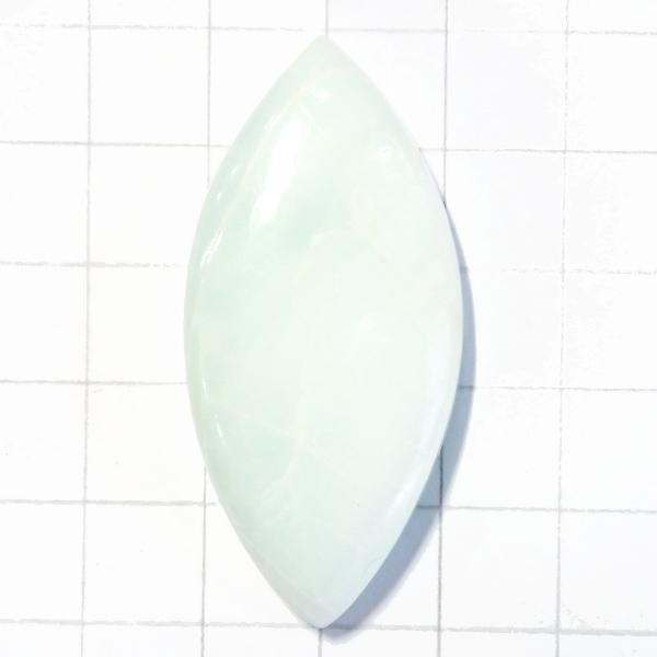 5061-『天然石ルース』　ブルーアラゴナイト（ホール無）　約49.2ｘ23.5mm（17.5ｇ）　１個 | 