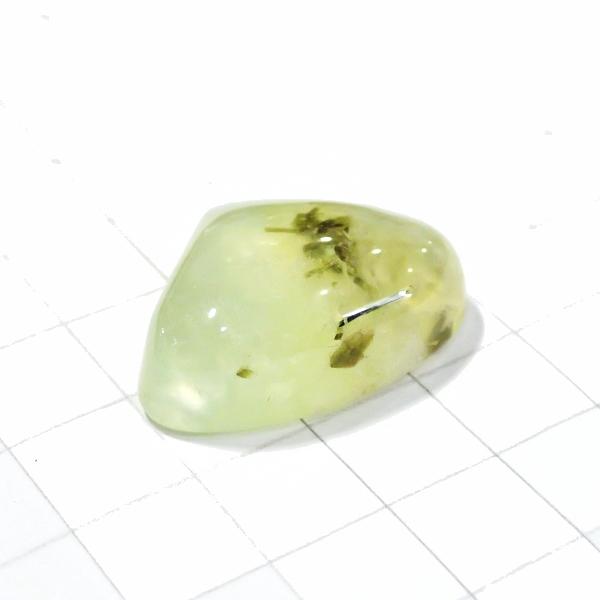 5063-『天然石ルース』　プレナイト（ホール無）　約２１．７ｘ２９ｘ９．９mm（９．４ｇ）　１個 |  | 01