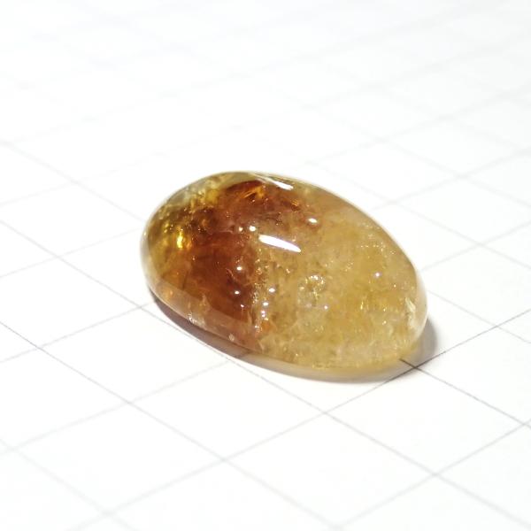5067-『天然石ルース』　シトリン（ホール無）　約２６．１ｘ１８．２ｘ９．６mm（６．６g）　１個 |  | 01