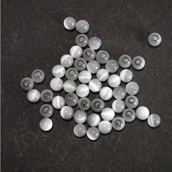 5110-〔キャッツアイ〕　グレイ　４mm　５０個/１パック | 