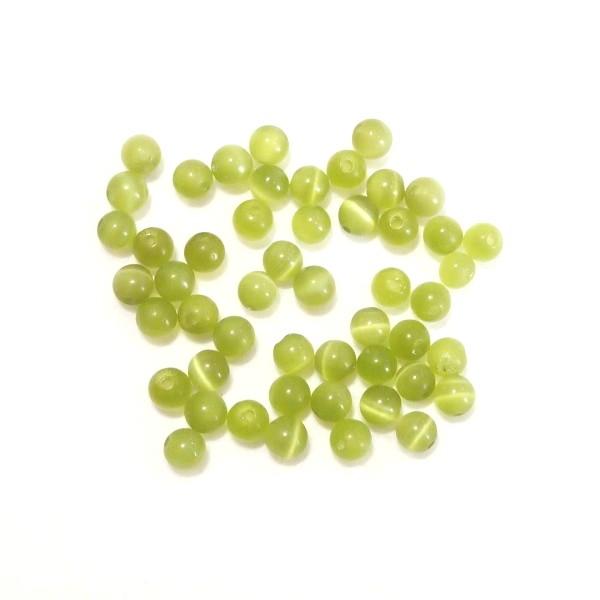 5143-〔キャッツアイ〕　ダークオリーブ　３mm　５０個/１パック | 